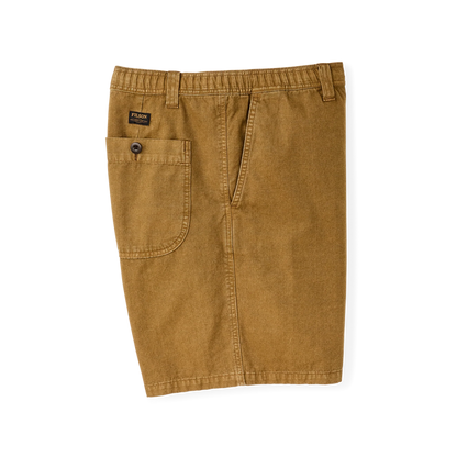 OAKVILLE CANVAS SHORTS - BRONZE BROWN