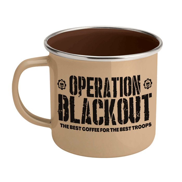 Operation Blackout Enamel Steel Mug 12 oz