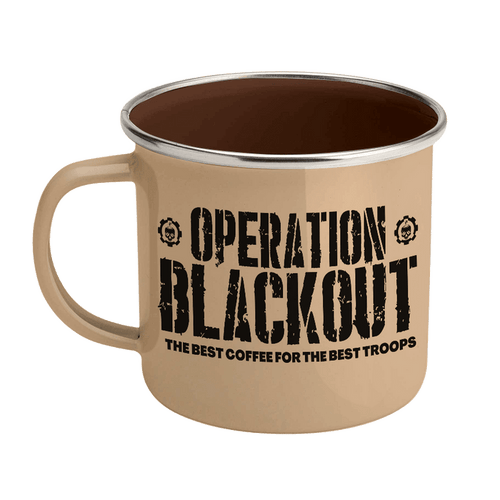Operation Blackout Enamel Steel Mug 12 oz