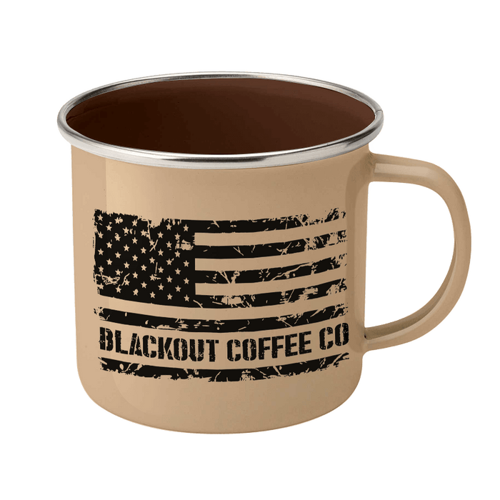 Operation Blackout Enamel Steel Mug 12 oz