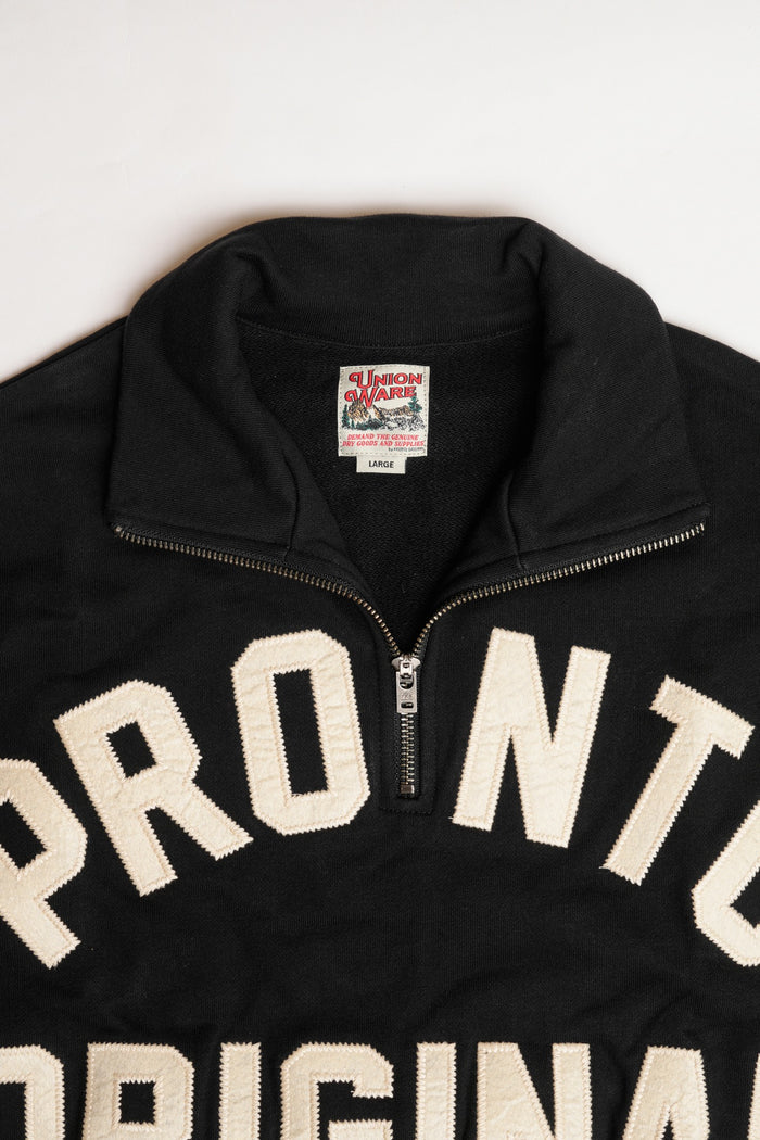 ORIGINAL ZIP PULLOVER - BLACK/BLACK