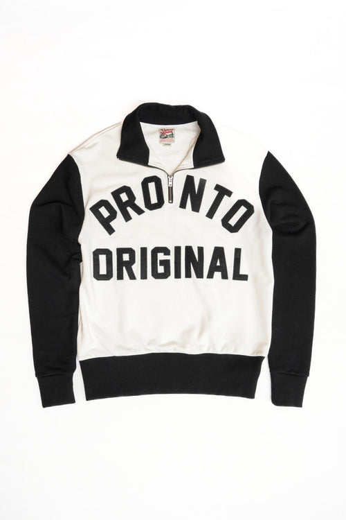 ORIGINAL ZIP PULLOVER - WHITE/BLACK