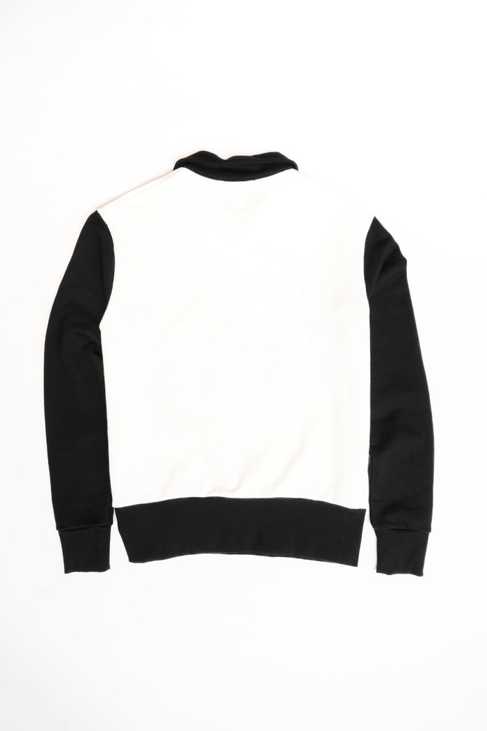 ORIGINAL ZIP PULLOVER - WHITE/BLACK