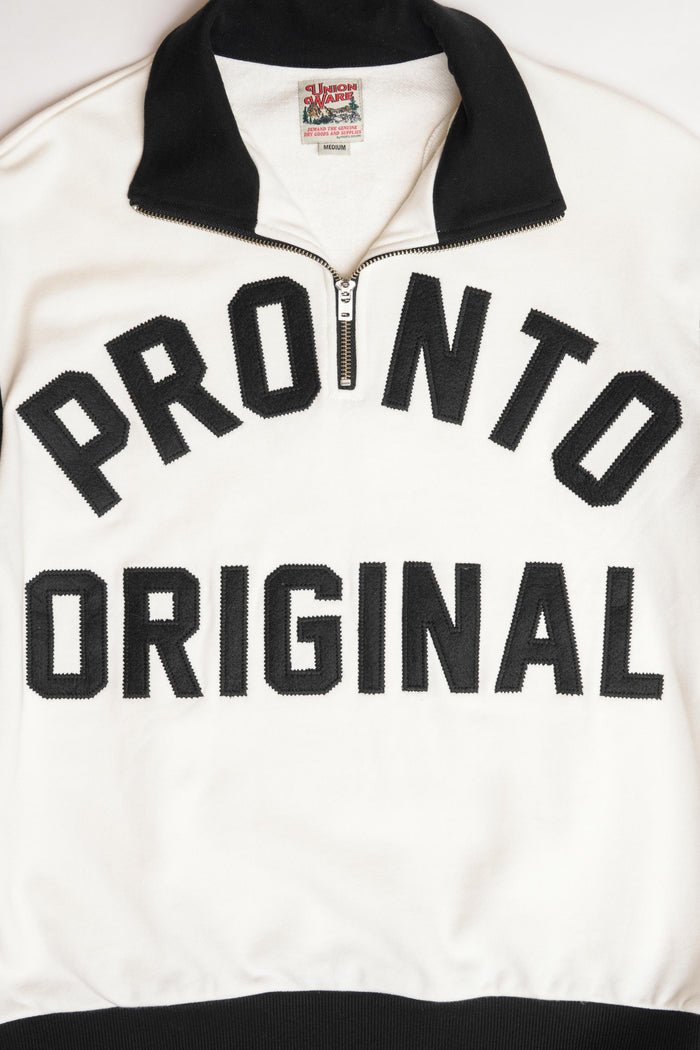 ORIGINAL ZIP PULLOVER - WHITE/BLACK
