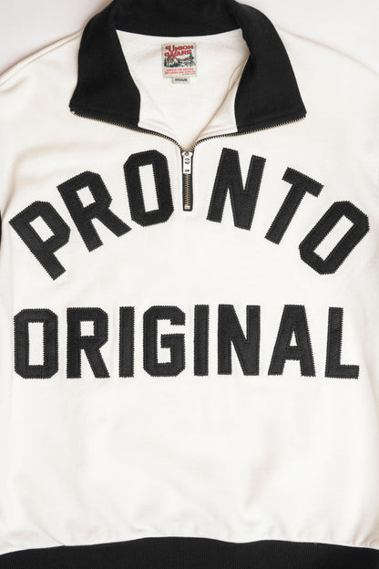 ORIGINAL ZIP PULLOVER - WHITE/BLACK