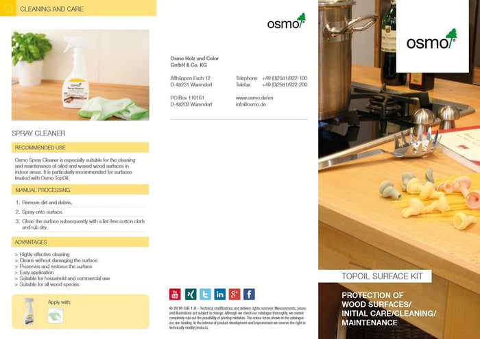 Osmo Top Oil Surface kit (Matt Finish)