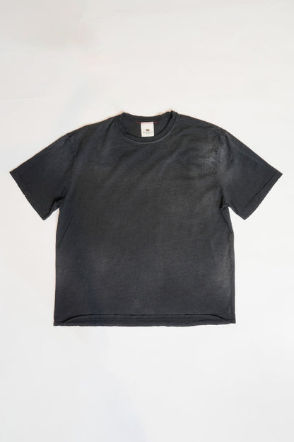 OVERSIZE CROP TEE S/S - AGED BLACK