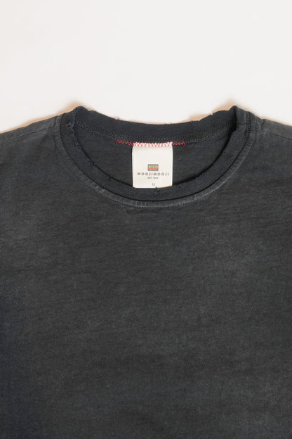OVERSIZE CROP TEE S/S - AGED BLACK