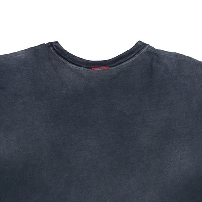 OVERSIZE CROP TEE S/S - SUN FADE BLACK