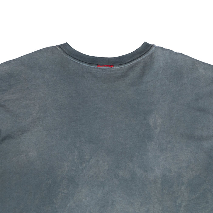 OVERSIZE CROP TEE S/S - SUN FADE ENAMEL GREEN