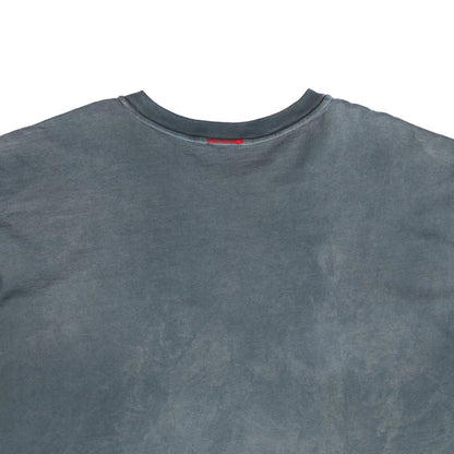 OVERSIZE CROP TEE S/S - SUN FADE ENAMEL GREEN
