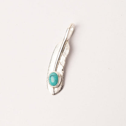 P-006R Feather with Turquoise (S)