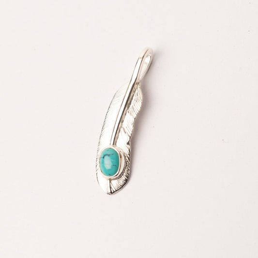 P-006R Feather with Turquoise (S)