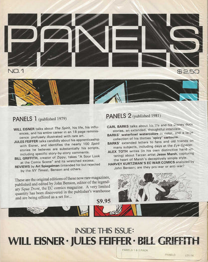 PANELS MAGAZINE No. 1 & No. 2 Bagged Set