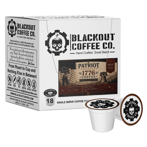 PATRIOT RESERVE 1776 MEDIUM DARK ROAST PODS 18CT