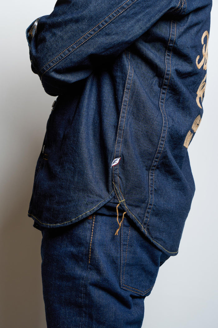 PCD-2237 8oz Denim Type2 Shirt L/S - INDIGO