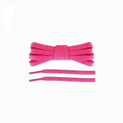 Hot pink replacement laces for Nike Pegasus Plus running shoes by Kicks Shoelaces.