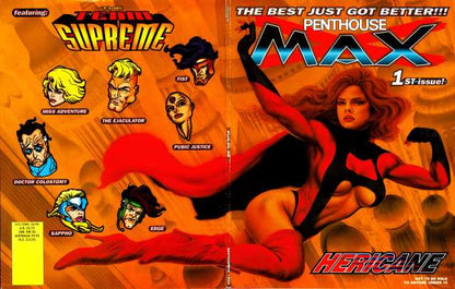 PENTHOUSE MEN'S ADVENTURE COMIX #1-5 & 7 Plus PENTHOUSE MAX #1-3 Set of 9