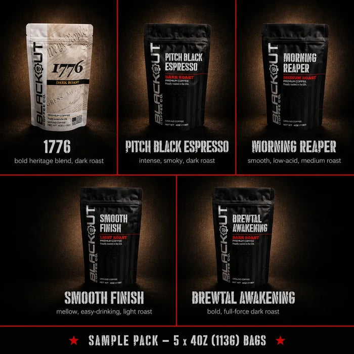 Premium Coffee Sample Pack (5 Roasts)