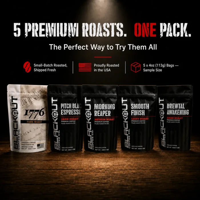 Premium Coffee Sample Pack (5 Roasts)