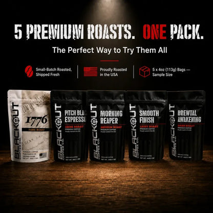 Premium Coffee Sample Pack (5 Roasts)