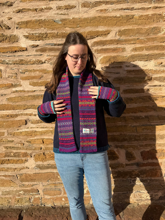 Rackwick Fair Isle Wild Lupin Scarf
