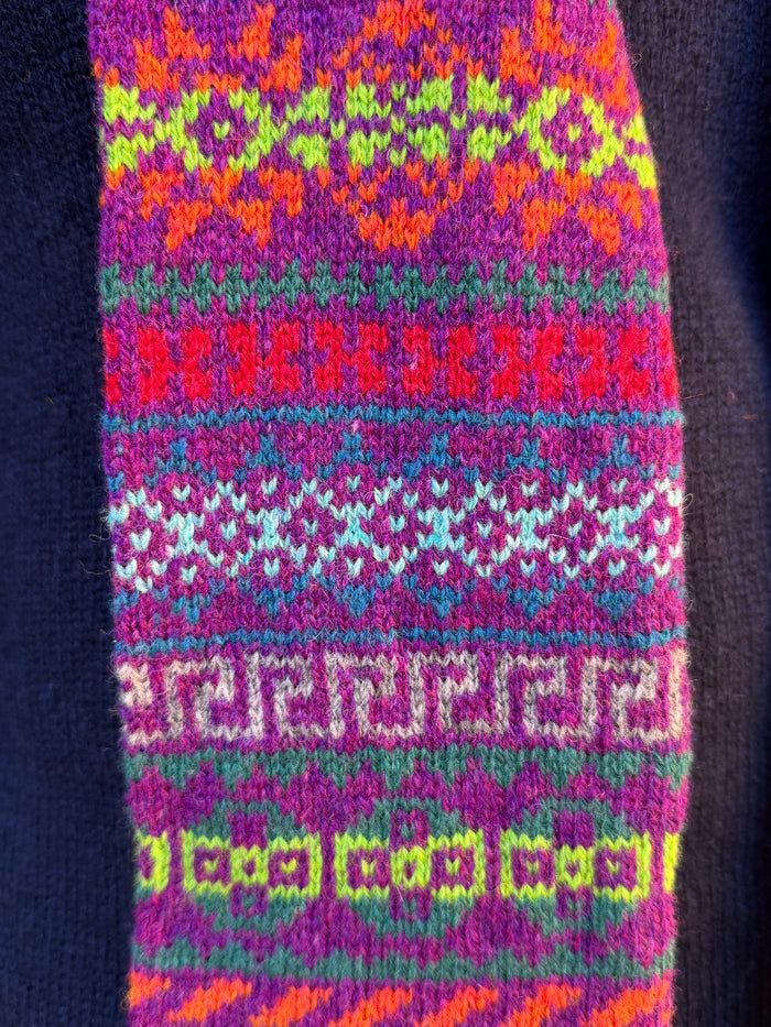 Rackwick Fair Isle Wild Lupin Scarf
