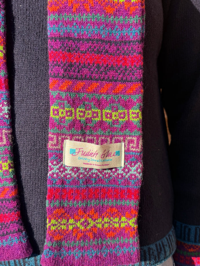 Rackwick Fair Isle Wild Lupin Scarf
