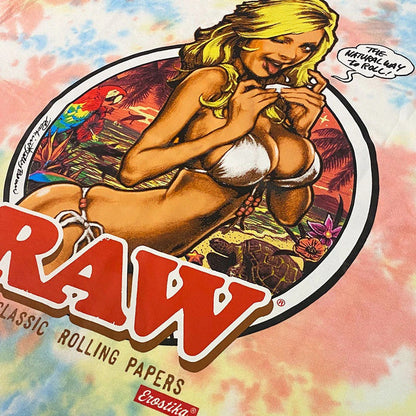 RAW GIRL Tie Dye TEE S/S - MARBLE