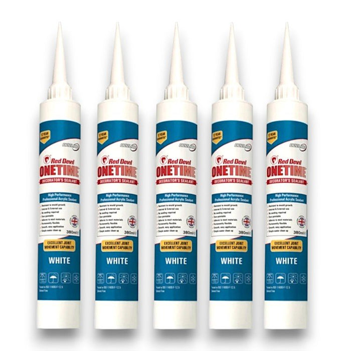 Red Devil OneTime Decorators Caulk 380ml - Box of 5
