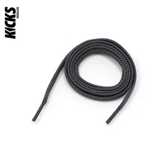 Dark Grey / 100 CM / 39 IN / Flat Shoelaces | 8mm Wide