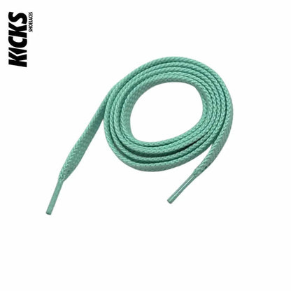 Pastel Green / 100 CM / 39 IN / Flat Shoelaces | 8mm Wide