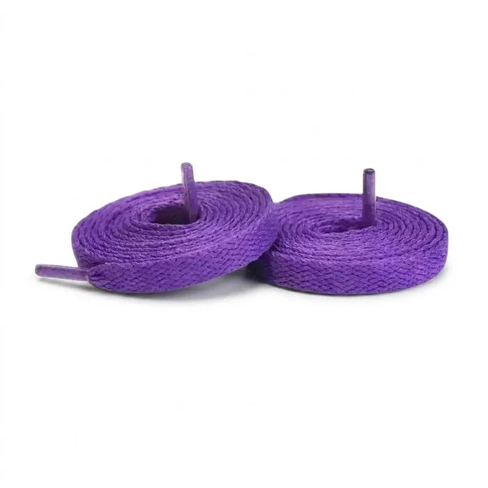 Purple / 100 CM / 39 IN / Flat Laces | 8mm Wide