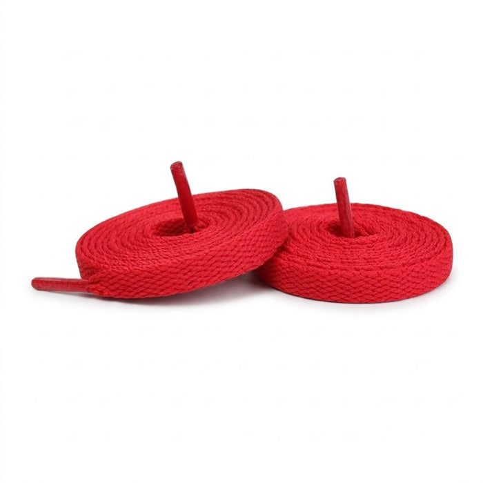 Red / 100 CM / 39 IN / Flat Laces | 8mm Wide