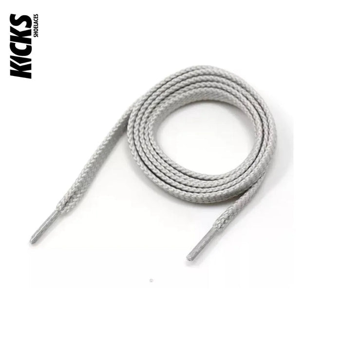 White grey laces for New Balance 574 shoes and sneakers by Kicks Shoelaces