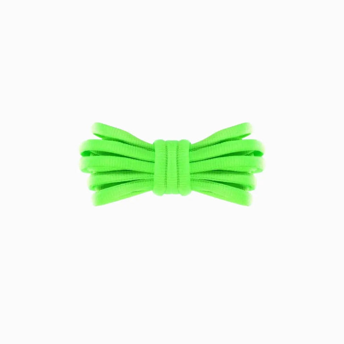 Fluorescent green oval replacement laces for New Balance 878 shoes and sneakers by Kicks Shoelaces