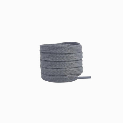 Dark grey flat replacement laces for New Balance 9060 shoes and sneakers by Kicks Shoelaces