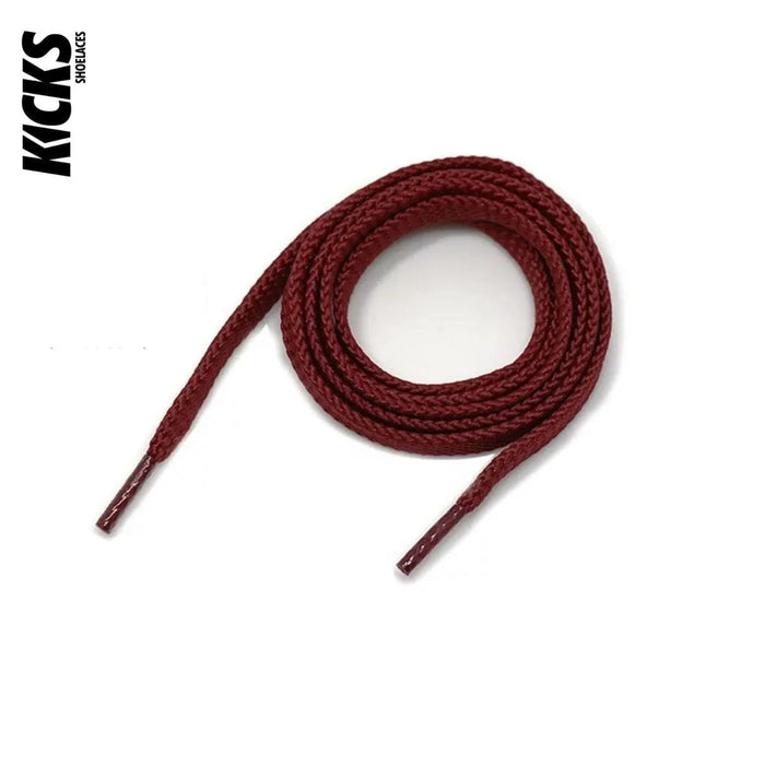 Wine Red / 100 CM / 39 IN / Flat Laces | 8mm Wide