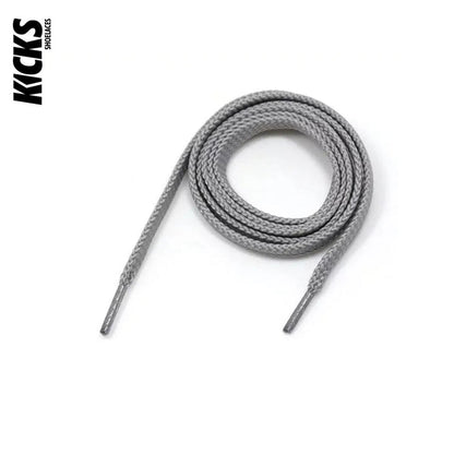 Light Grey / 100 CM / 39 IN / Flat Laces | 8mm Wide