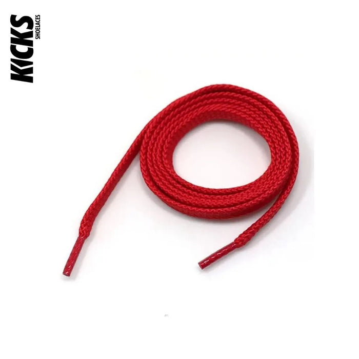 Red / 100 CM / 39 IN / Flat Laces | 8mm Wide