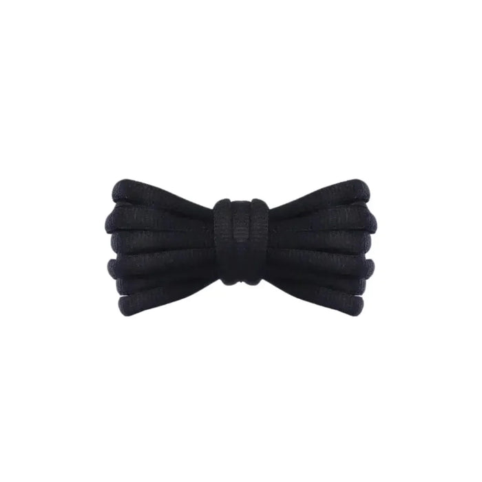 Black replacement thick oval shoelaces shoes and sneakers