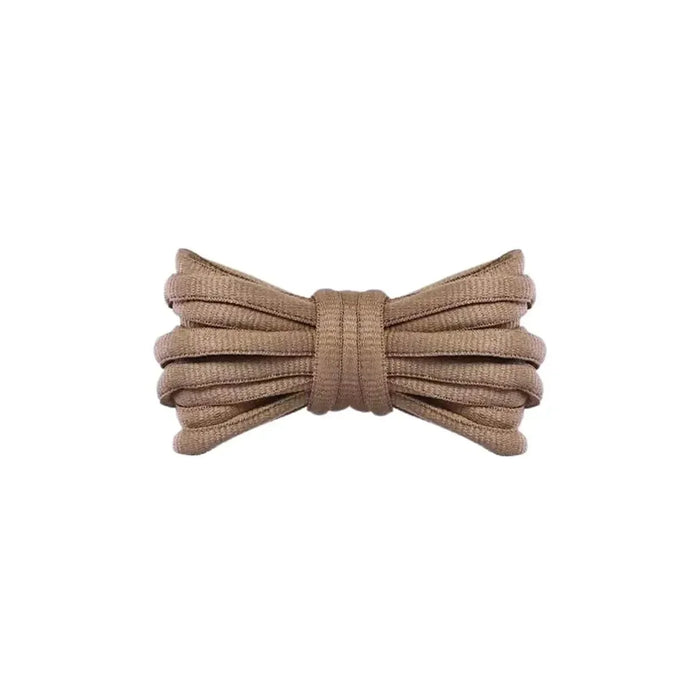 Brown replacement thick oval shoelaces shoes and sneakers