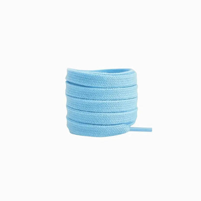 Light Blue / 100 CM / 39 IN / Cotton Shoe Laces | 8mm Wide