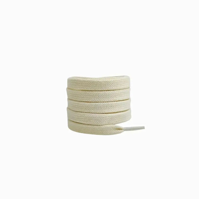 Light Beige / 100 CM / 39 IN / Cottton Shoe Laces | 8mm Wide