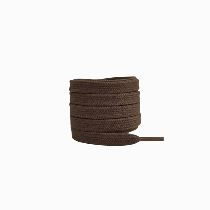 Dark Brown / 100 CM / 39 IN / Cottton Shoe Laces | 8mm Wide