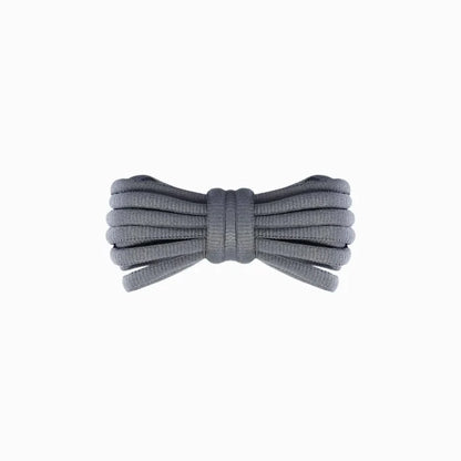 Dark grey Brooks Ghost Max 2 replacement laces, oval laces by Kicks Shoelaces.
