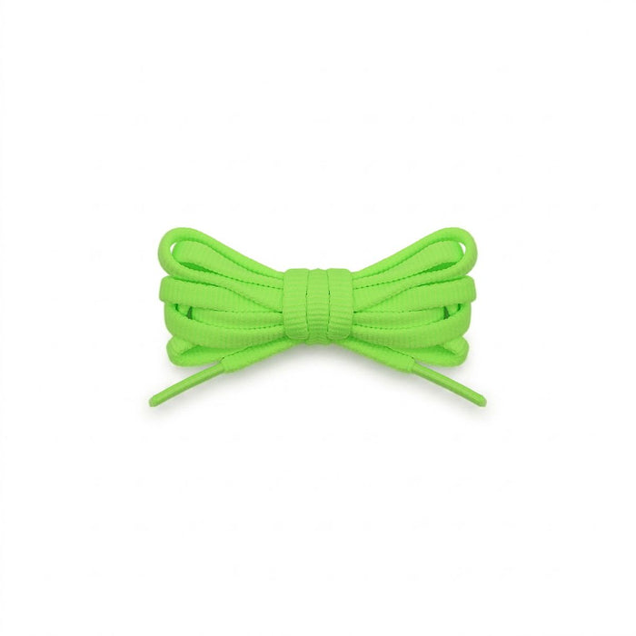 Neon green replacement shoelaces for Brooks Glycerin StealthFit 22 running shoes, soft, durable laces designed for ultimate comfort by Kicks Shoelaces.