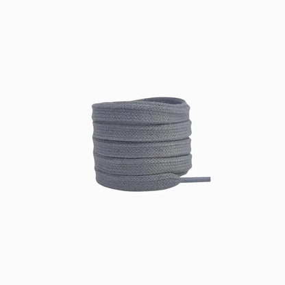 Dark Grey / 100 CM / 39 IN / Flat Shoelaces 8mm Wide