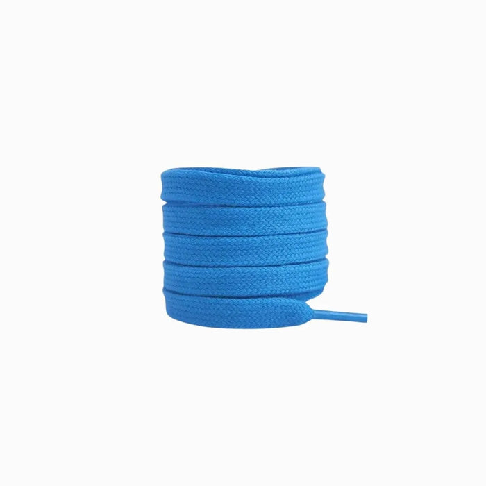 Sky Blue / 100 CM / 39 IN / Flat Shoelaces 8mm Wide