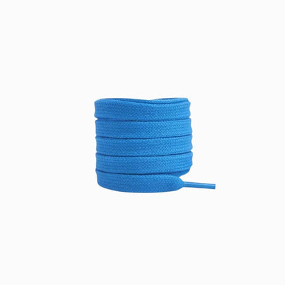 Sky Blue / 100 CM / 39 IN / Flat Shoelaces 8mm Wide